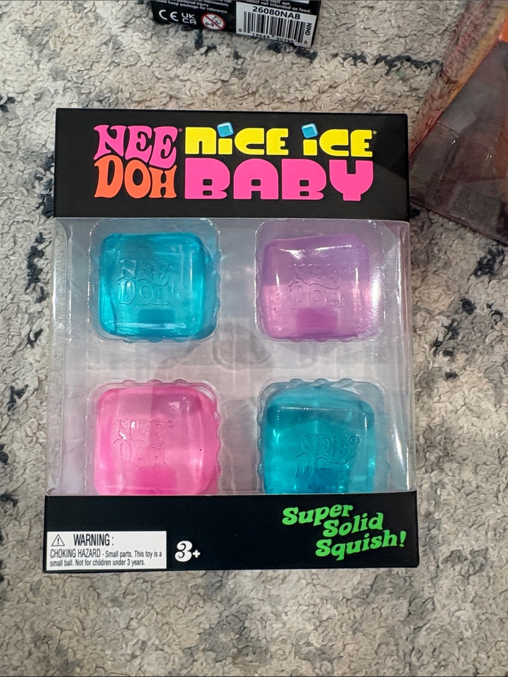 Nice Ice Baby Nee Doh Super Solid Squish Set - Pink & Teal